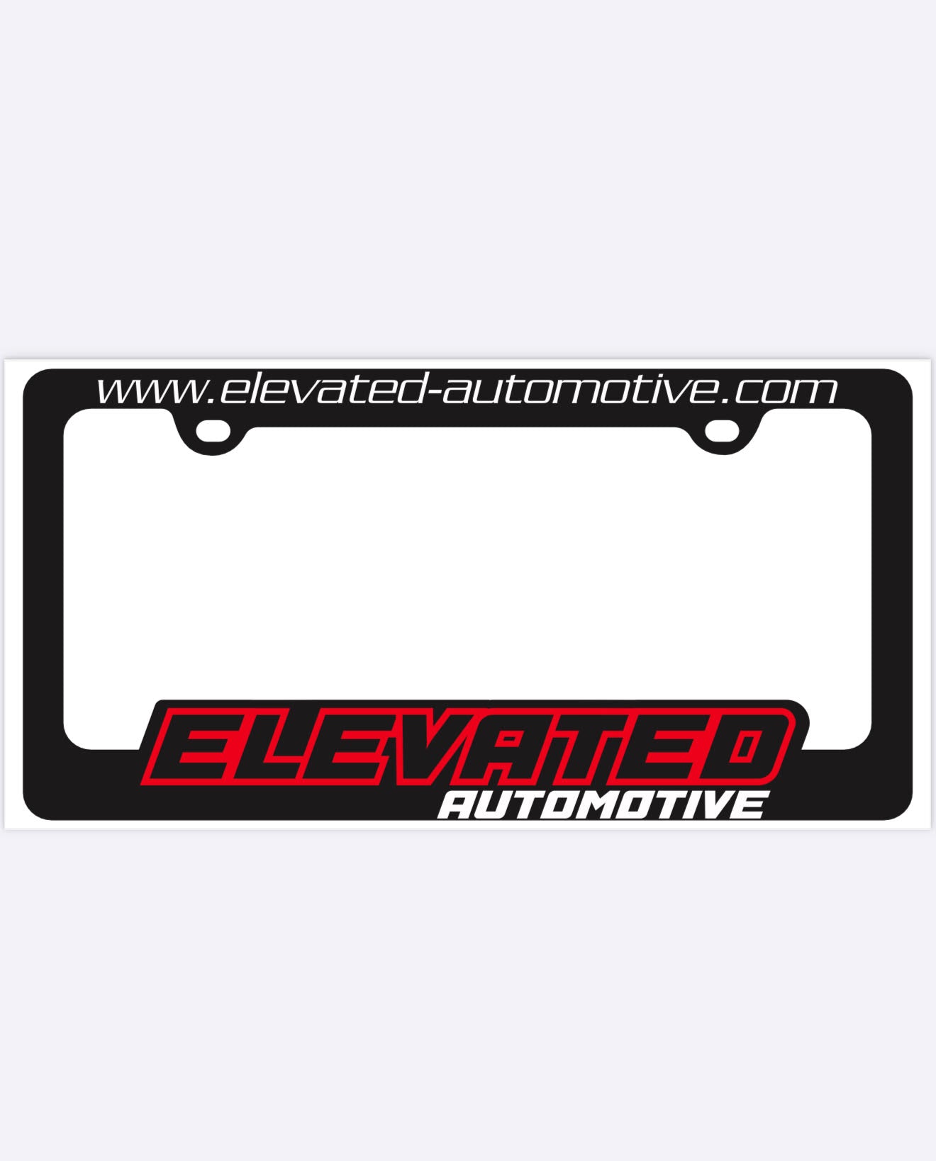 ELEVATED AUTOMOTIVE LICENSE PLATE TAG FRAMES